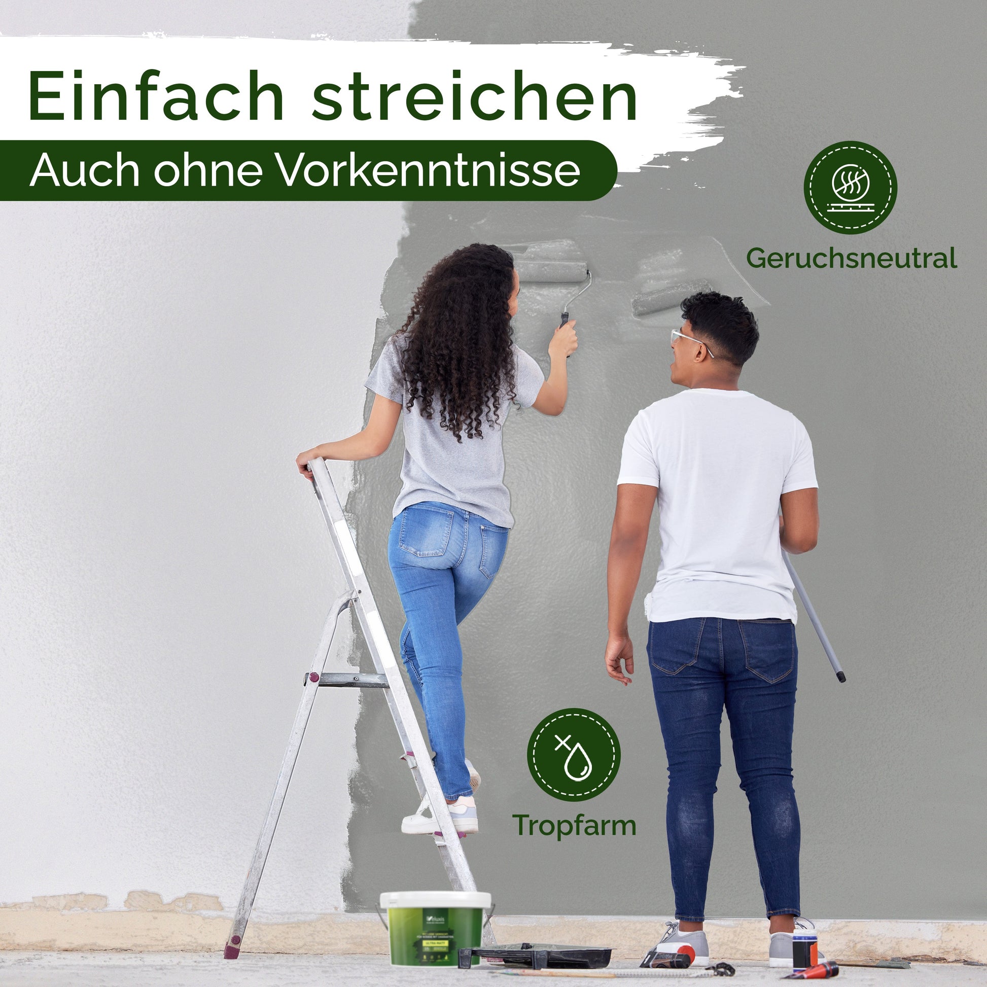 Wandfarbe Grau Matt – Attractive Anchovies Innenfarbe Veluxis®