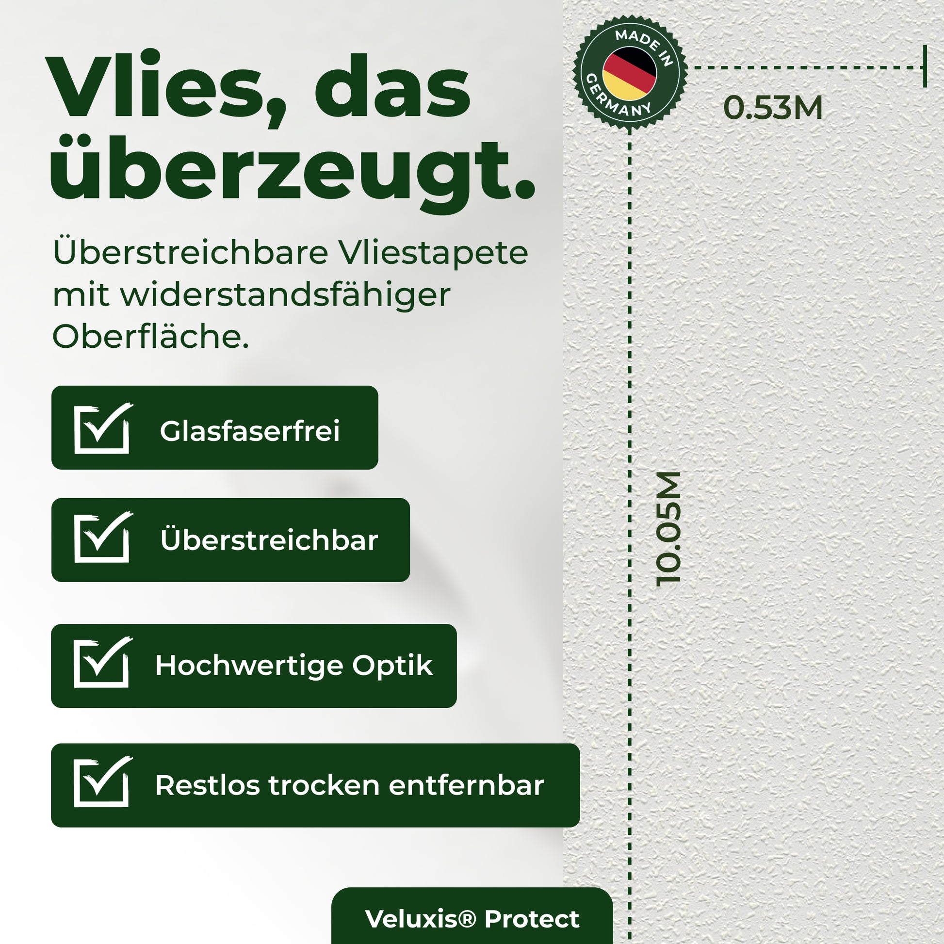 Vliestapete Weiß mit Putzoptik und Textilstruktur