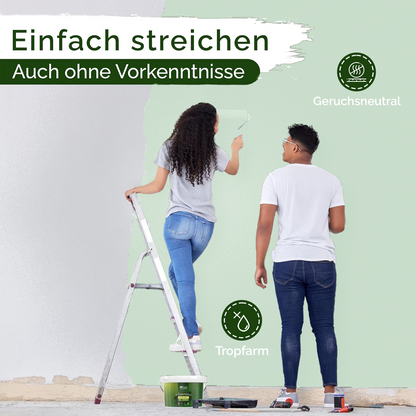 Wandfarbe Türkis Matt – Perky Peppermint Innenfarbe Veluxis®