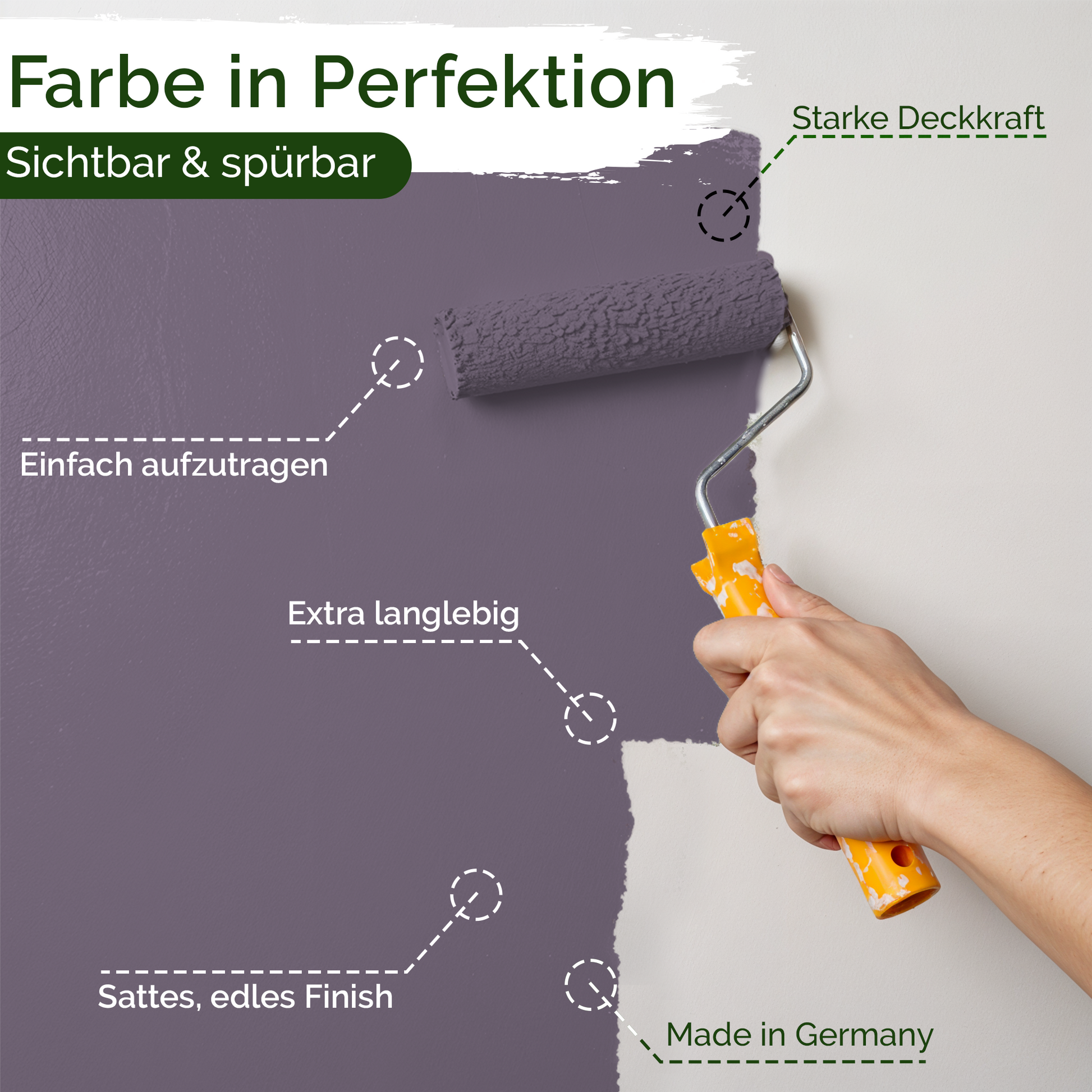 Universal Wandfarbe Artful Aubergine – Deckend & Geruchsarm