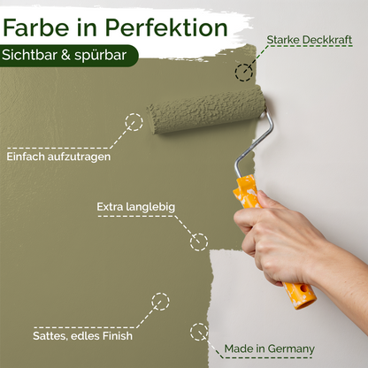 Universal Wandfarbe Mellow Matcha – Deckend & Geruchsarm
