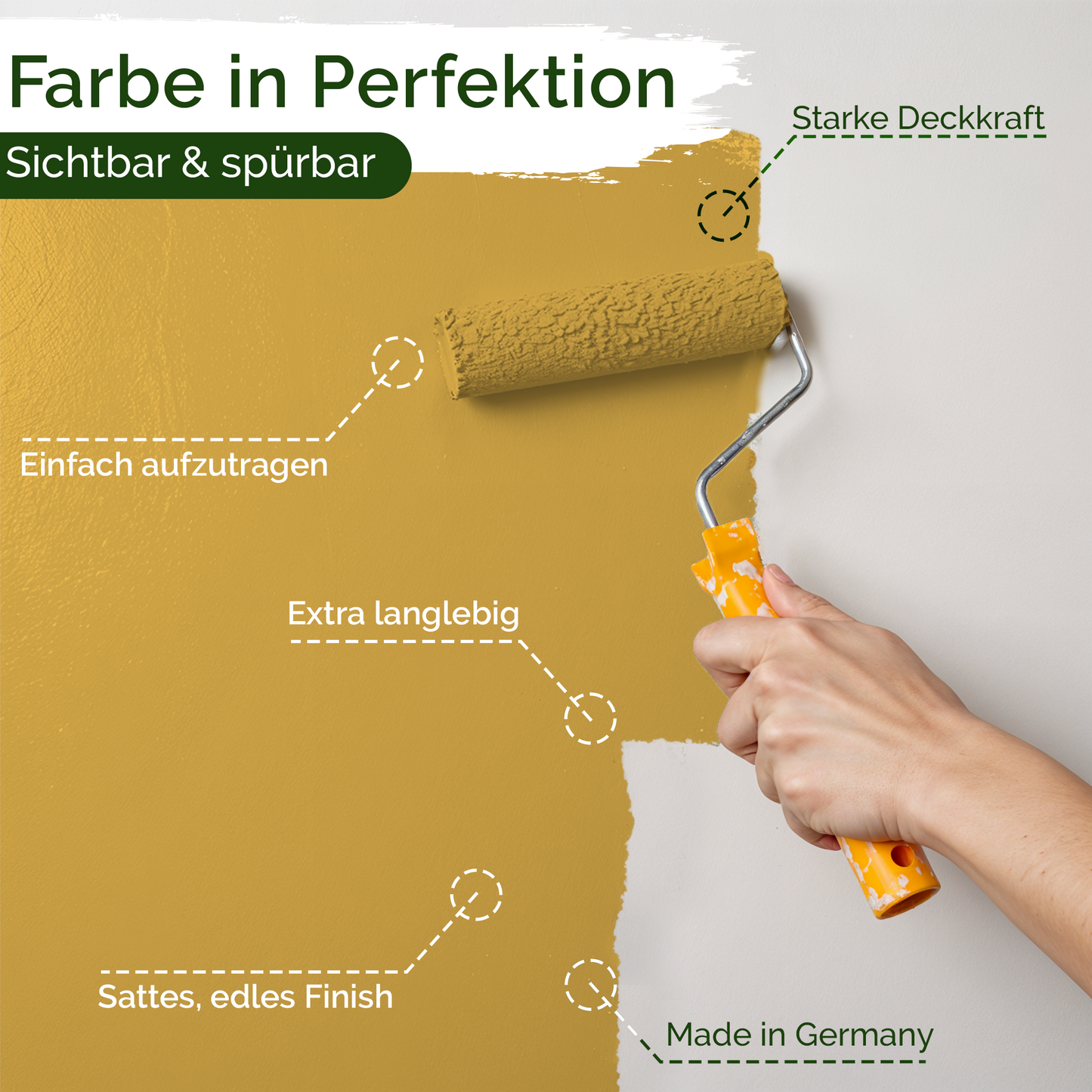 Universal Wandfarbe Mighty Mango – Deckend & Geruchsarm