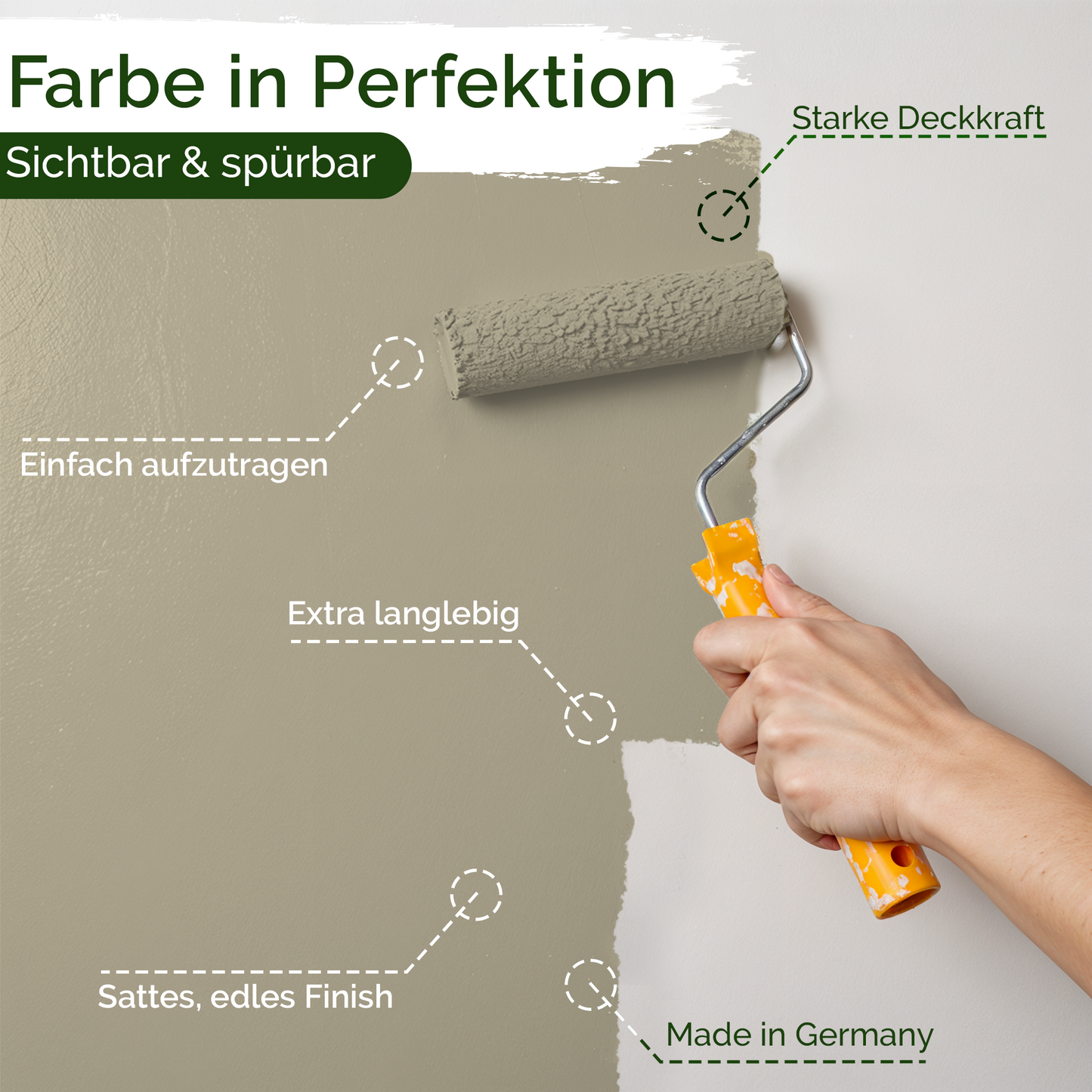 Universal Wandfarbe Natural Mate – Deckend & Geruchsarm