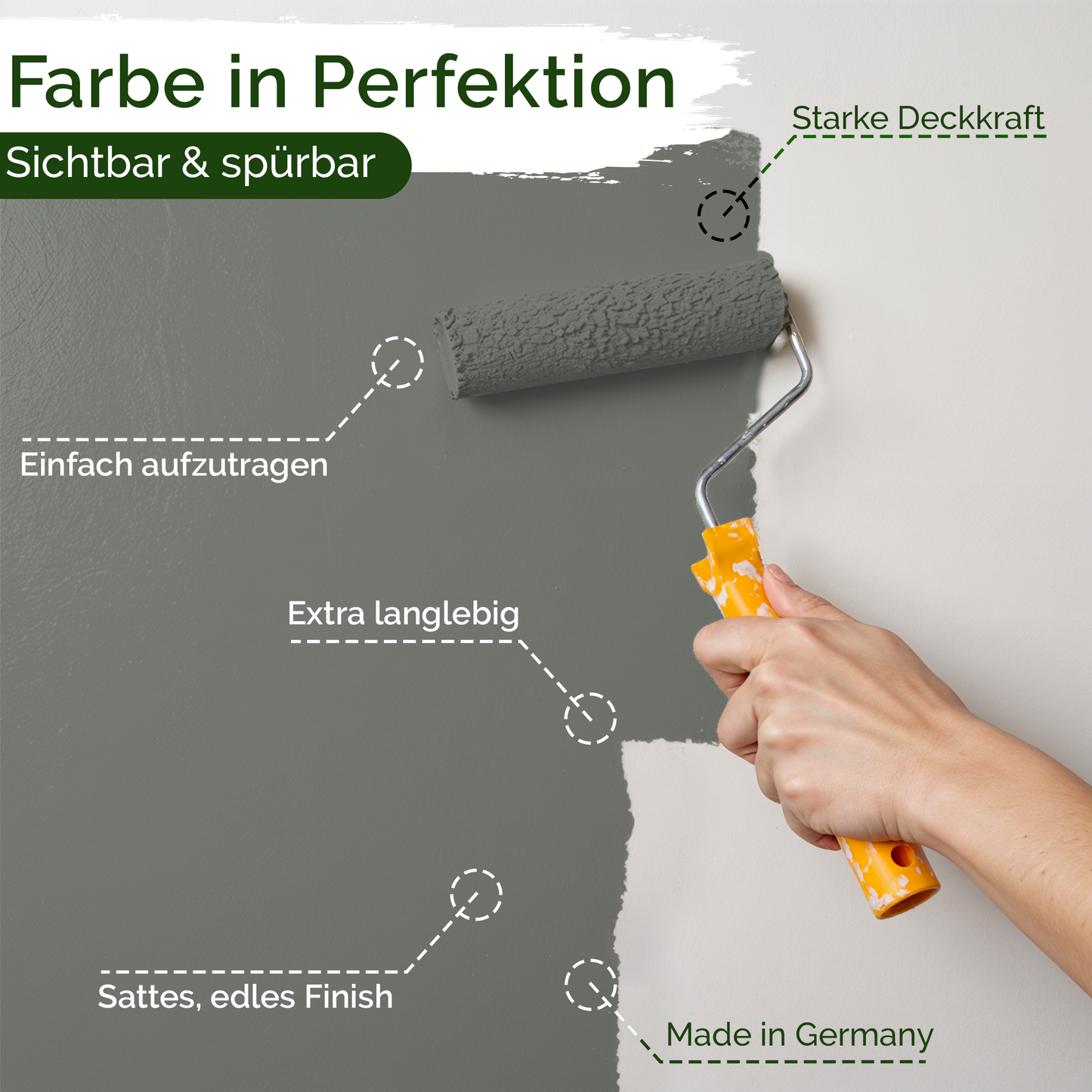 Universal Wandfarbe Original Oregano – Deckend & Geruchsarm