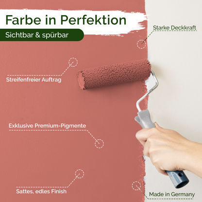 Premium Wandfarbe Soft Coral – Deckend & Lösemittelfrei