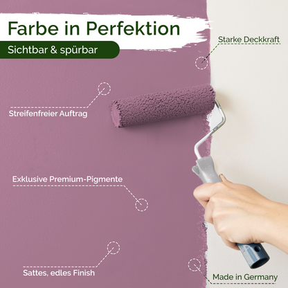 Premium Wandfarbe Soft Mauve – Deckend & Lösemittelfrei