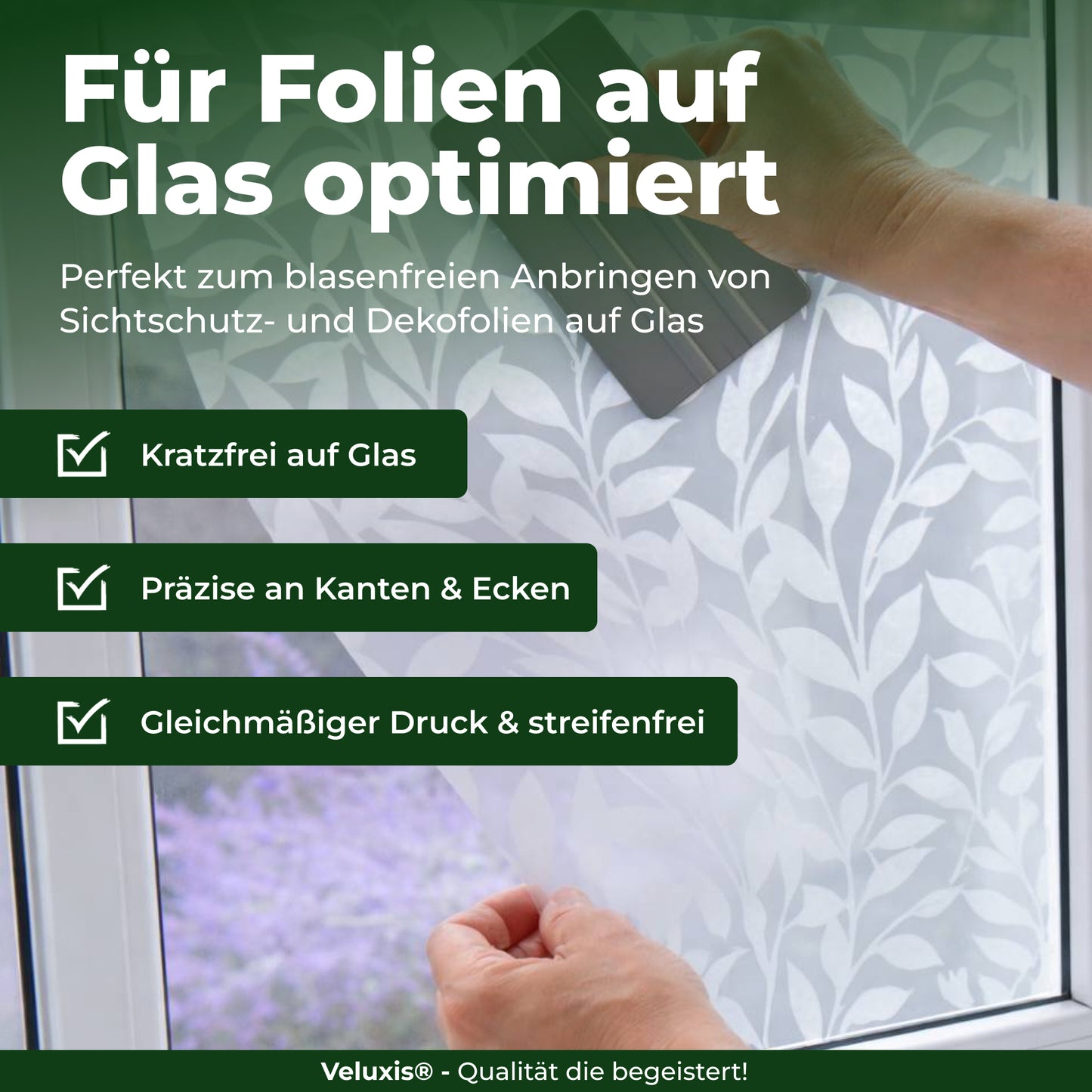 Cuttermesser & Folien Rakel Set von Veluxis 