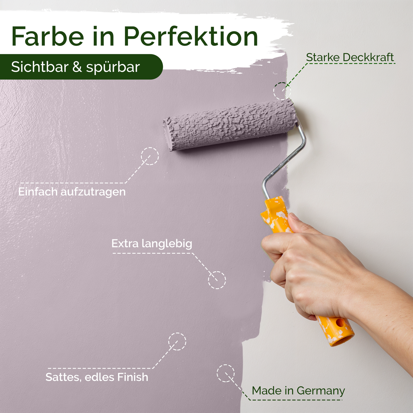 Universal Wandfarbe Feminine Fig – Deckend & Geruchsarm