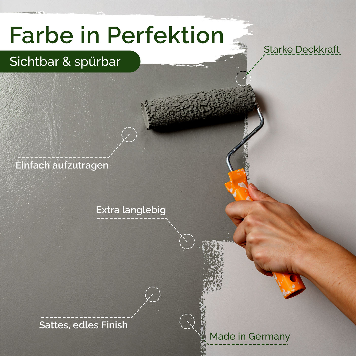 Universal Wandfarbe Poised Pepper – Deckend & Geruchsarm