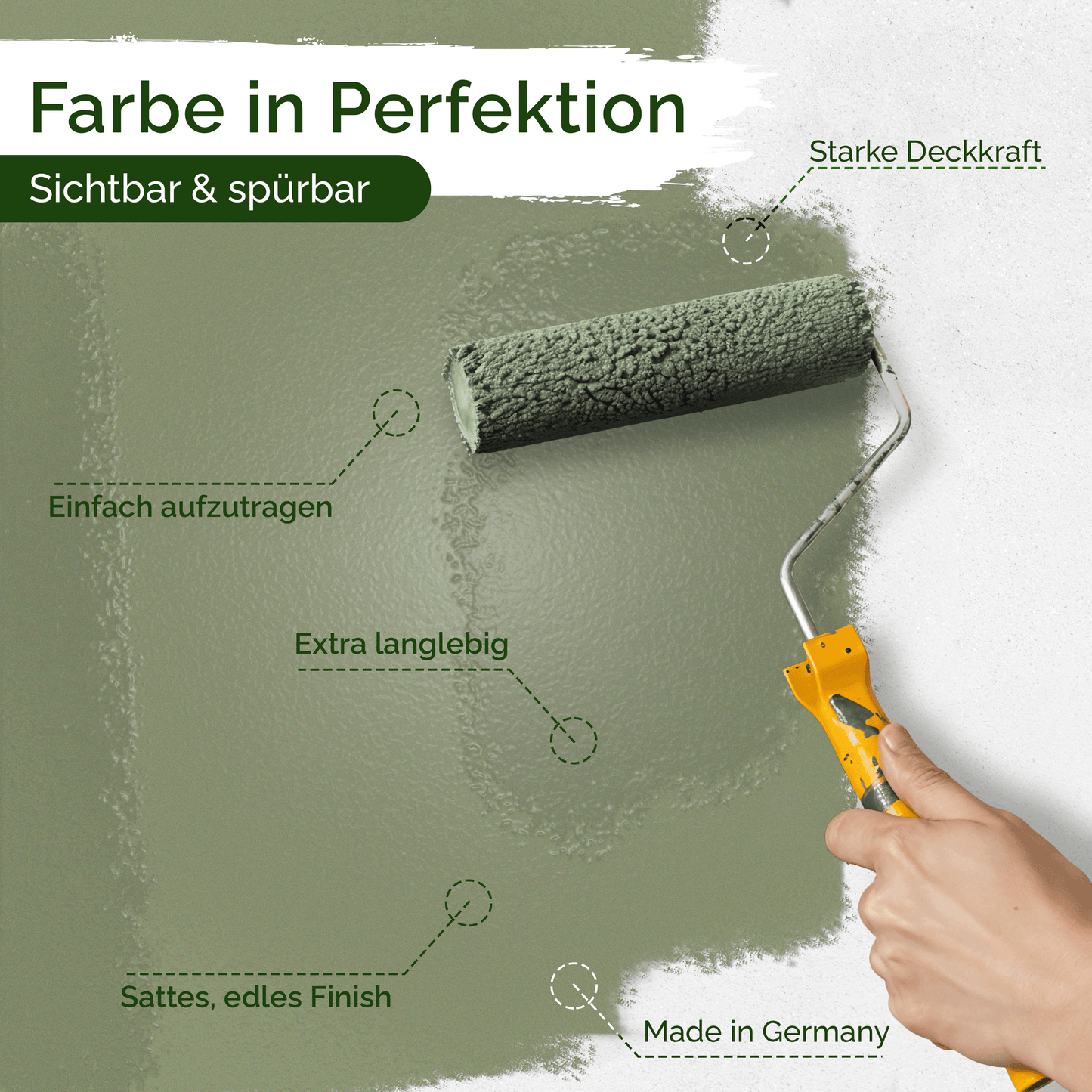 Universal Wandfarbe Balmy Basil – Deckend & Geruchsarm
