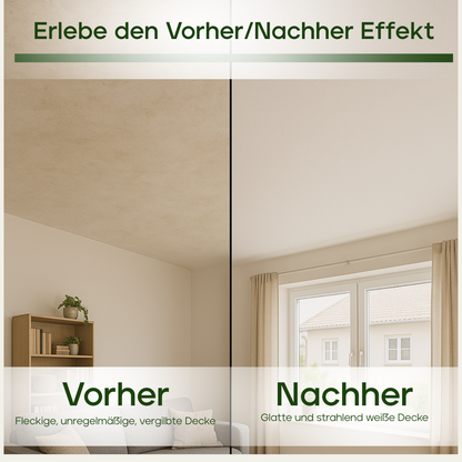 Premium Malerbürste Deckenbürste 17 cm – Veluxis® Innenbereich