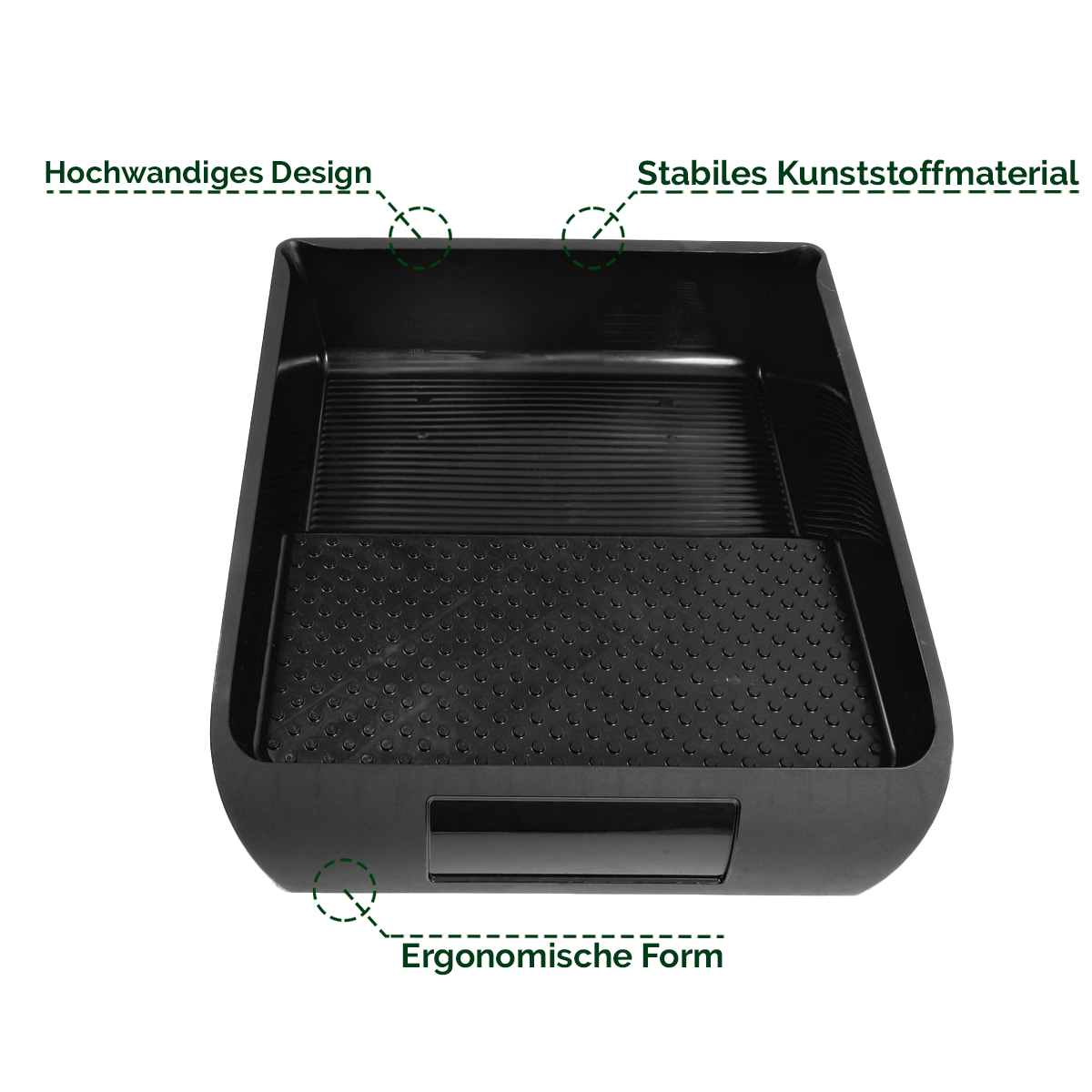 Premium Farbwanne Kunststoff Schwarz – Veluxis® Malerarbeiten