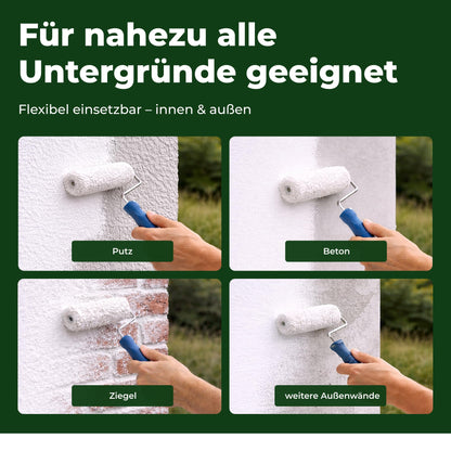 Fassadenfarbe Weiß Premium – Acryl-Fassadenfarbe weiß matt für ca. 30 m²