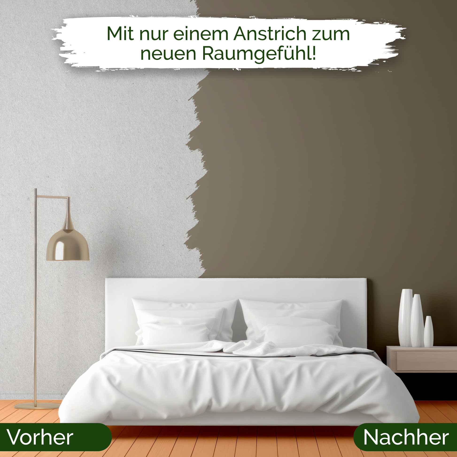 Veluxis® Wandfarbe Aesthetic Ajwain – Zartes Grau für Wohnzimmer