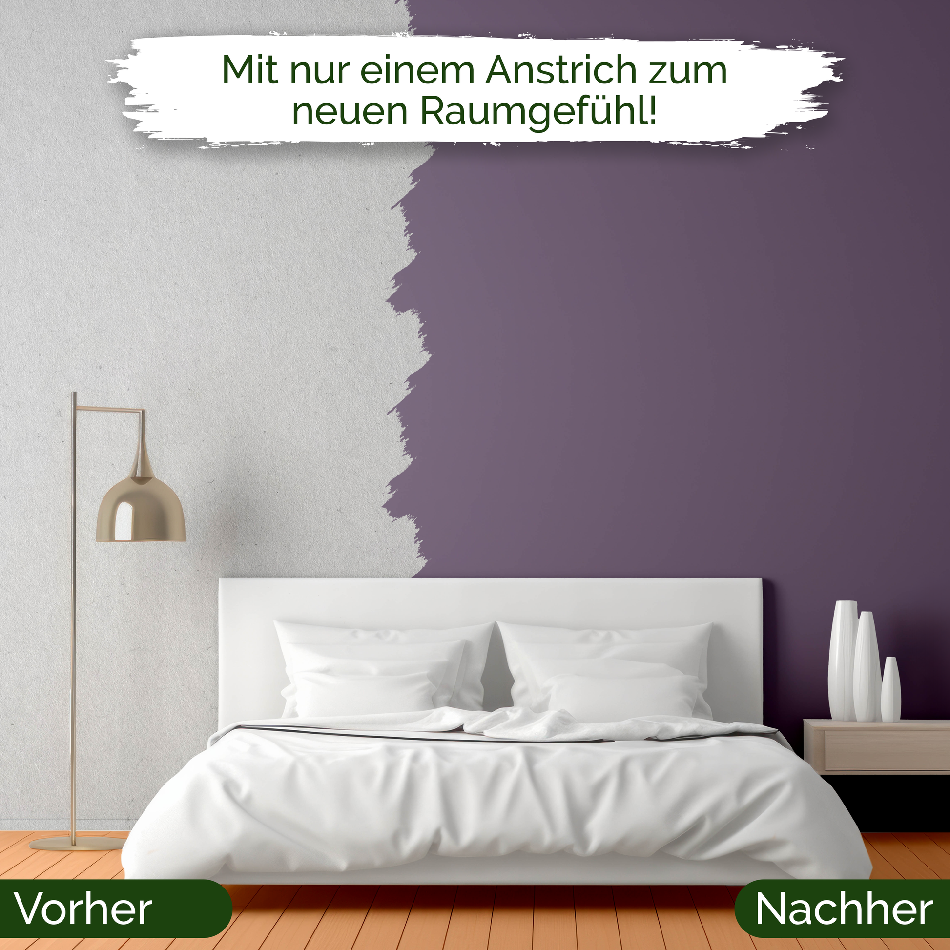 Veluxis® Wandfarbe Artful Aubergine – Edles Violett für Wohnzimmer