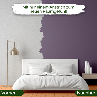 Veluxis® Wandfarbe Artful Aubergine – Edles Violett für Wohnzimmer
