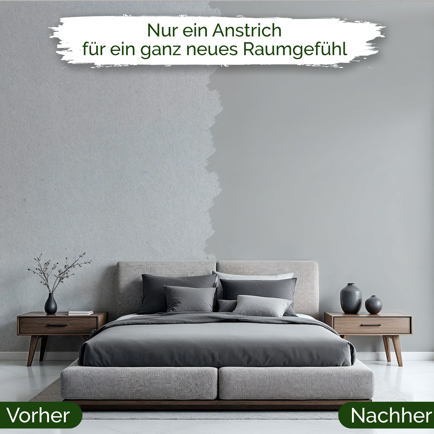Wandfarbe Cashmere Grey – Made in Germany Veluxis®