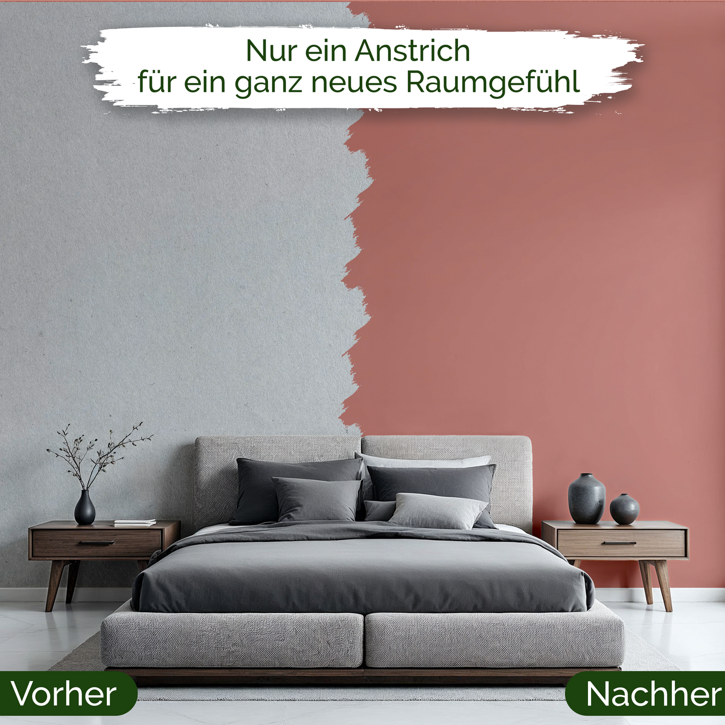 Veluxis® Wandfarbe Clay Rose – Zartes Rosa für Wohnzimmer
