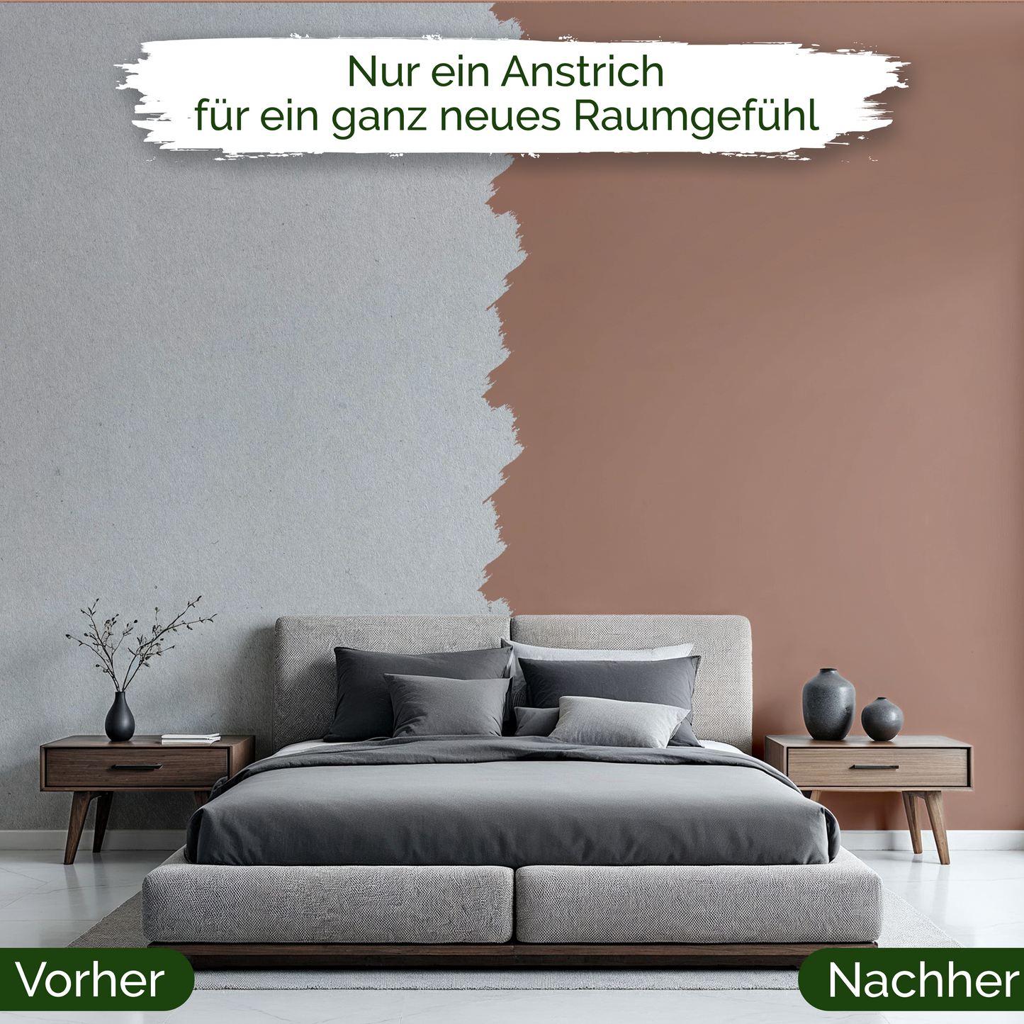 Veluxis® Wandfarbe Cocoa Rose – Warmes Kakaobraun für Wohnzimmer