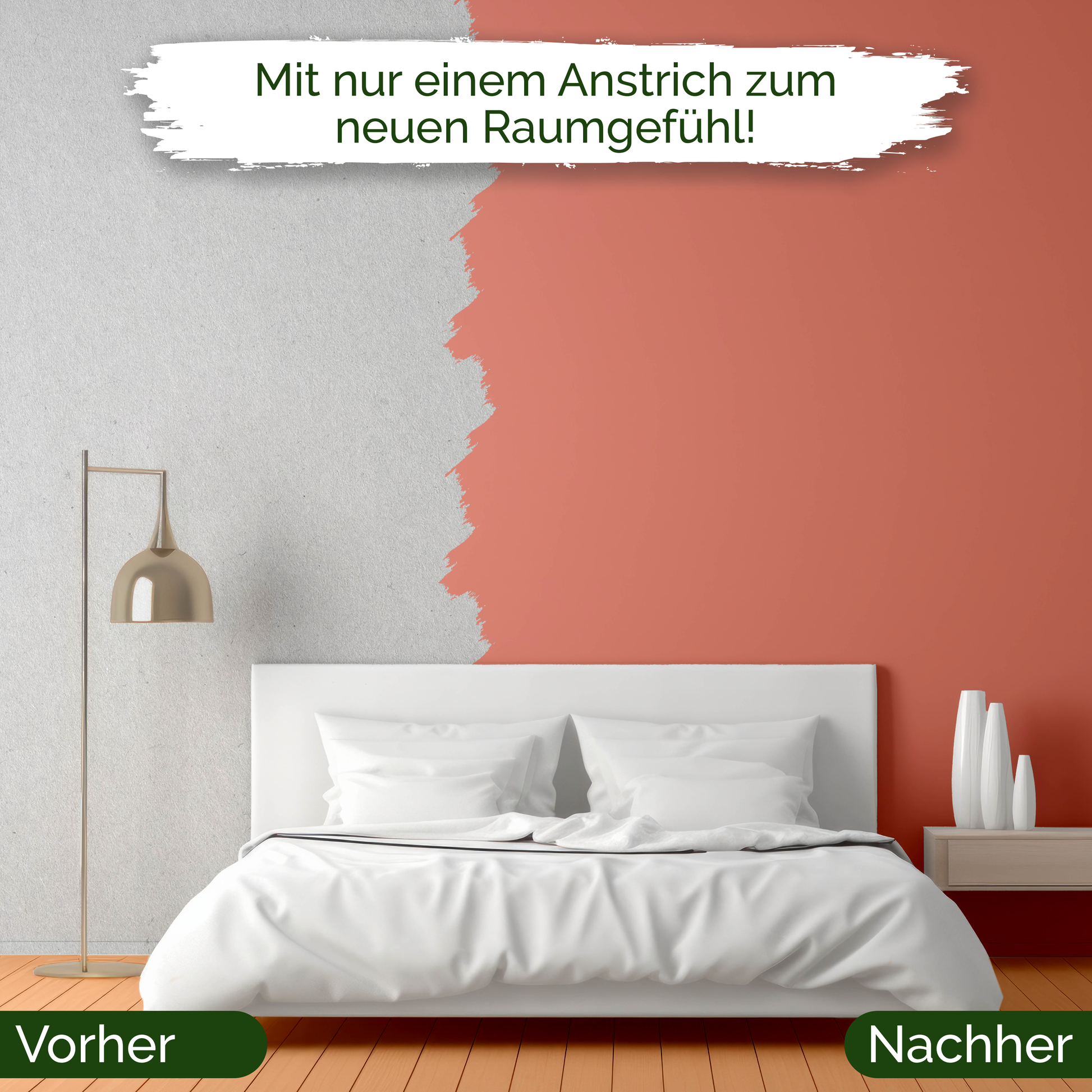 Veluxis® Wandfarbe Georgeous Grapefruit – Frisches Rosa für Wohnzimmer