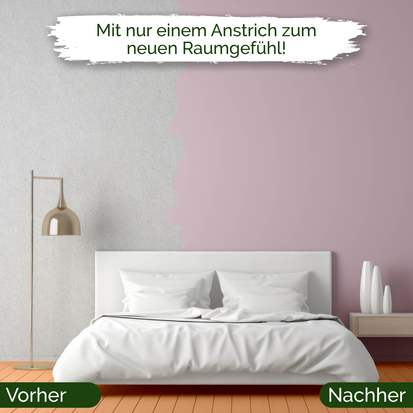 Veluxis® Wandfarbe Milky Strawberry – Zartes Violett für Wohnzimmer