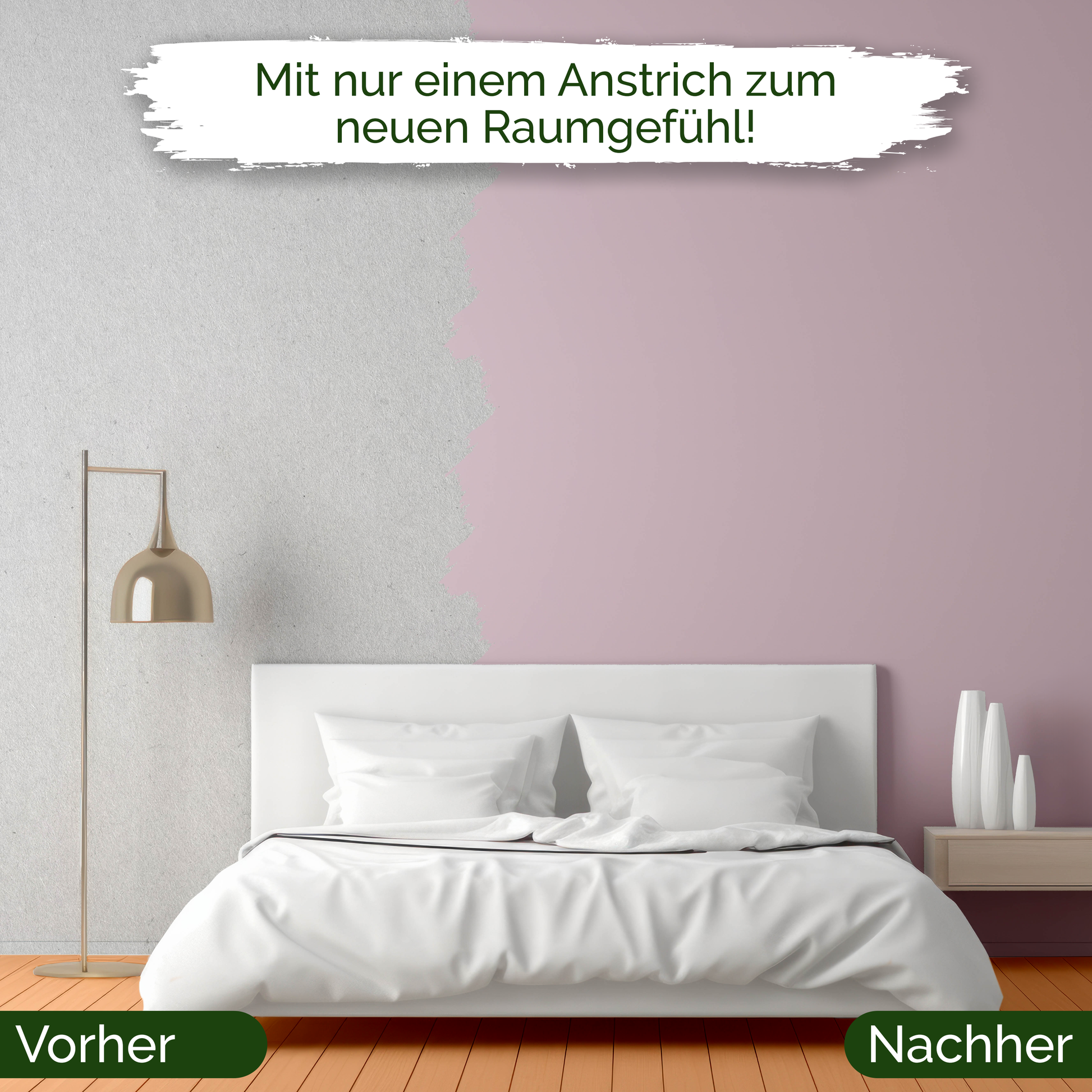 Veluxis® Wandfarbe Milky Strawberry – Zartes Violett für Wohnzimmer