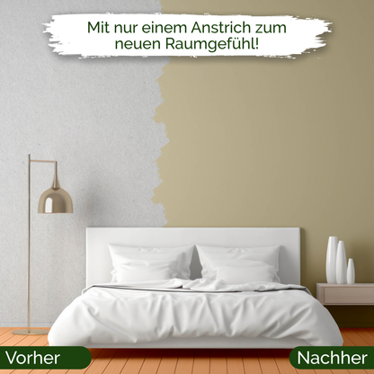Veluxis® Wandfarbe Natural Mate – Zartes Beige für Wohnzimmer