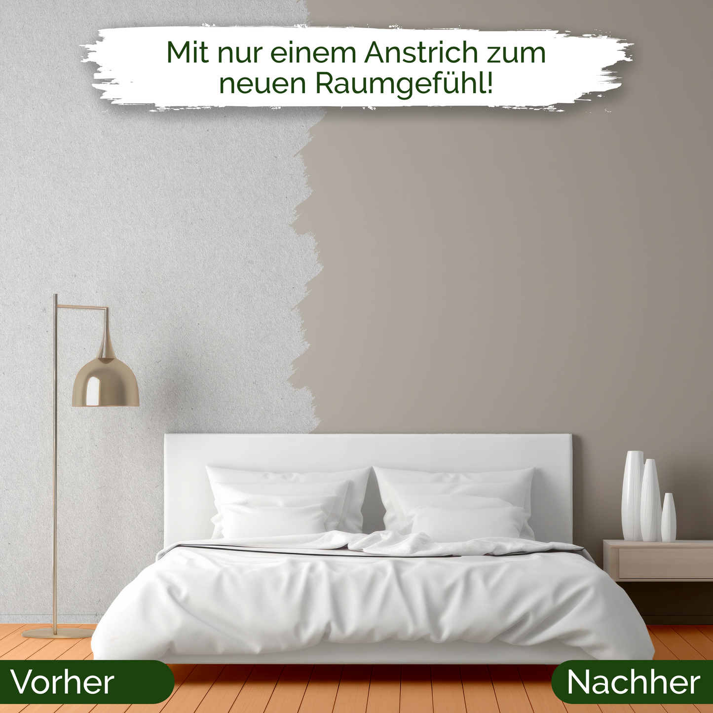 Veluxis® Wandfarbe Oyster Mushroom – Zartes Grau für Wohnzimmer