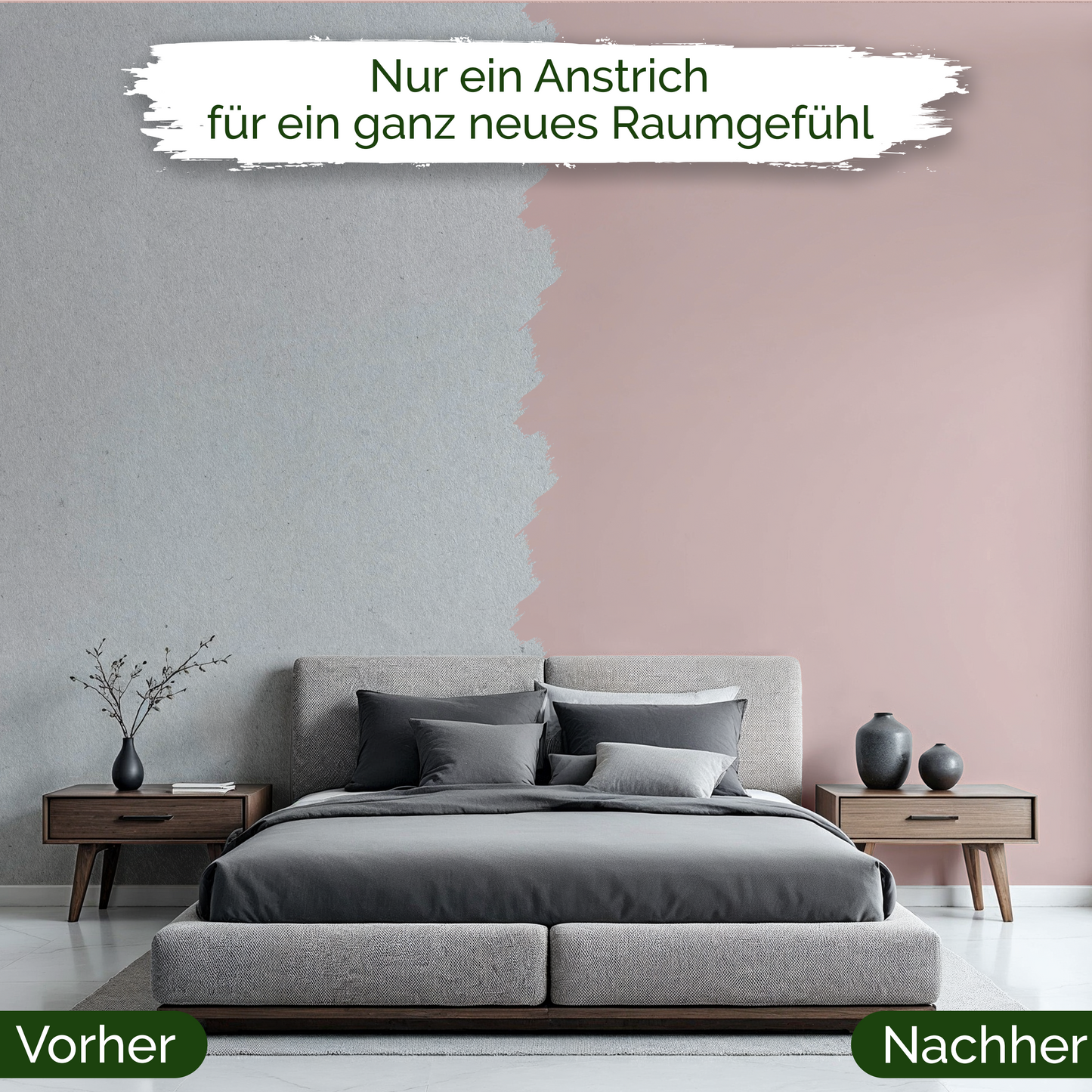Veluxis® Wandfarbe Powder Rose – Zartes Rosa für Wohnzimmer
