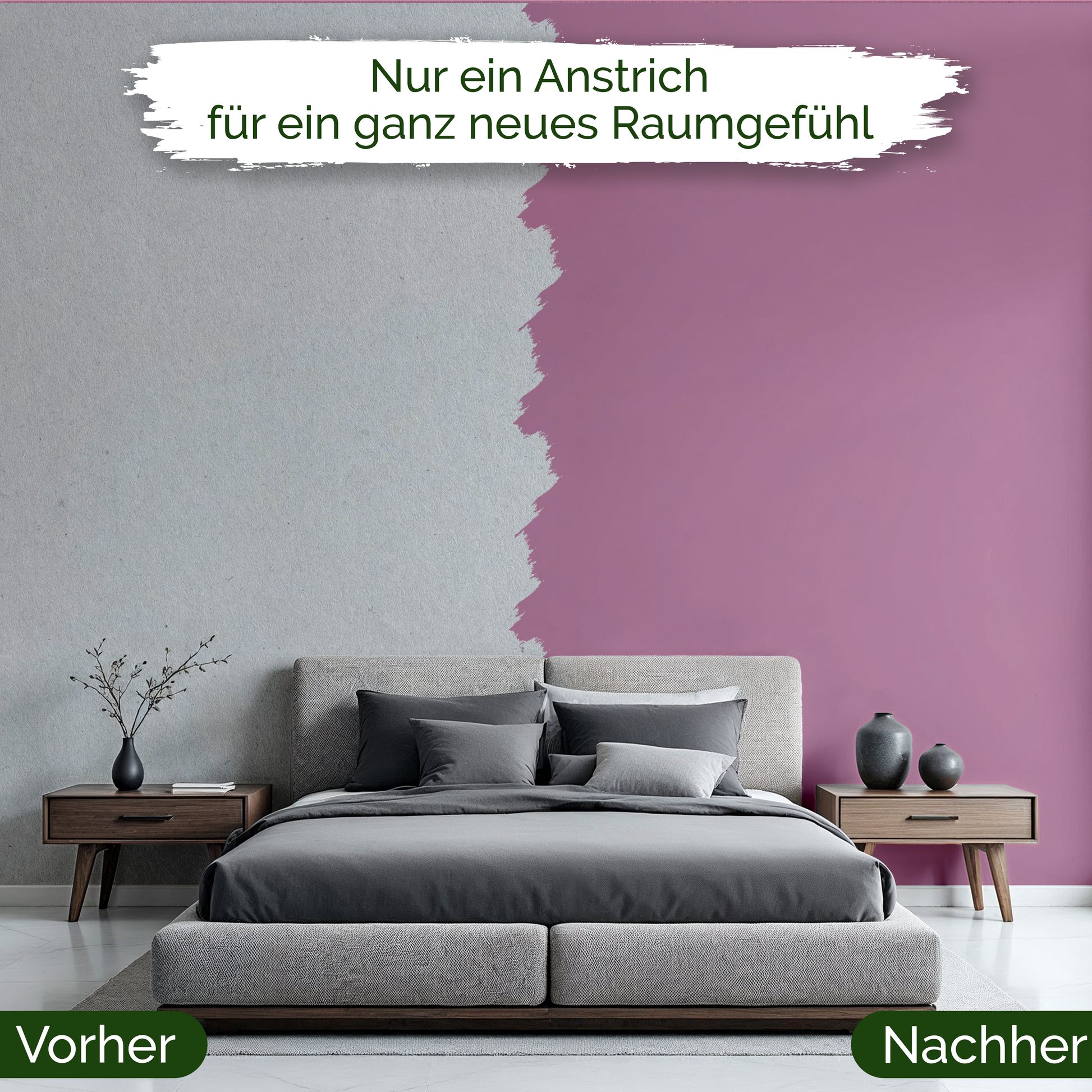Veluxis® Wandfarbe Soft Mauve – Zartes Violett für Wohnzimmer