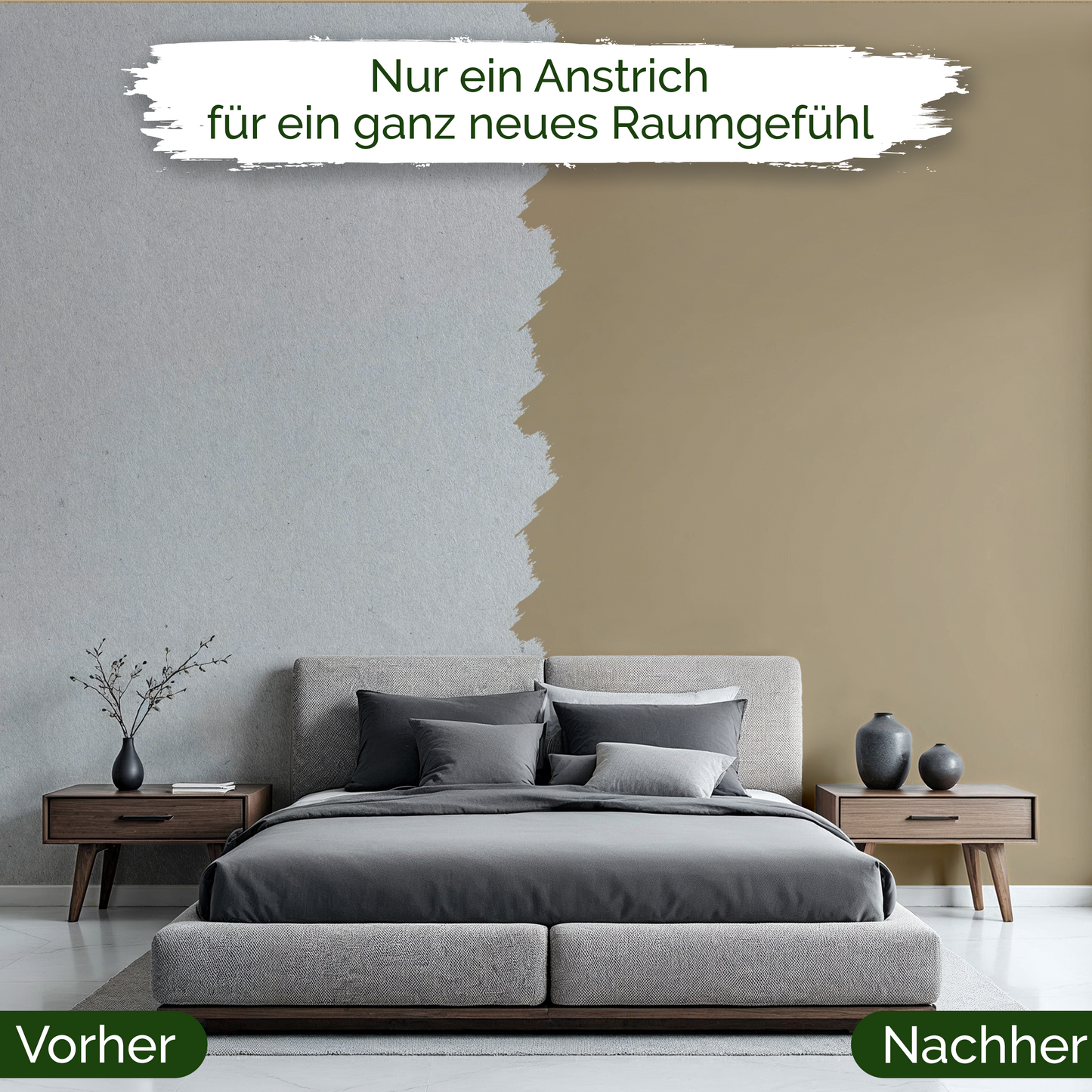 Veluxis® Wandfarbe Warm Greige – Zeitloses Beige für Wohnzimmer