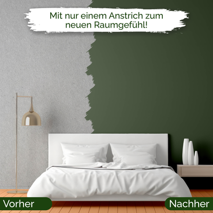 Veluxis® Wandfarbe Zippy Zucchini – Frisches Grün für Wohnzimmer