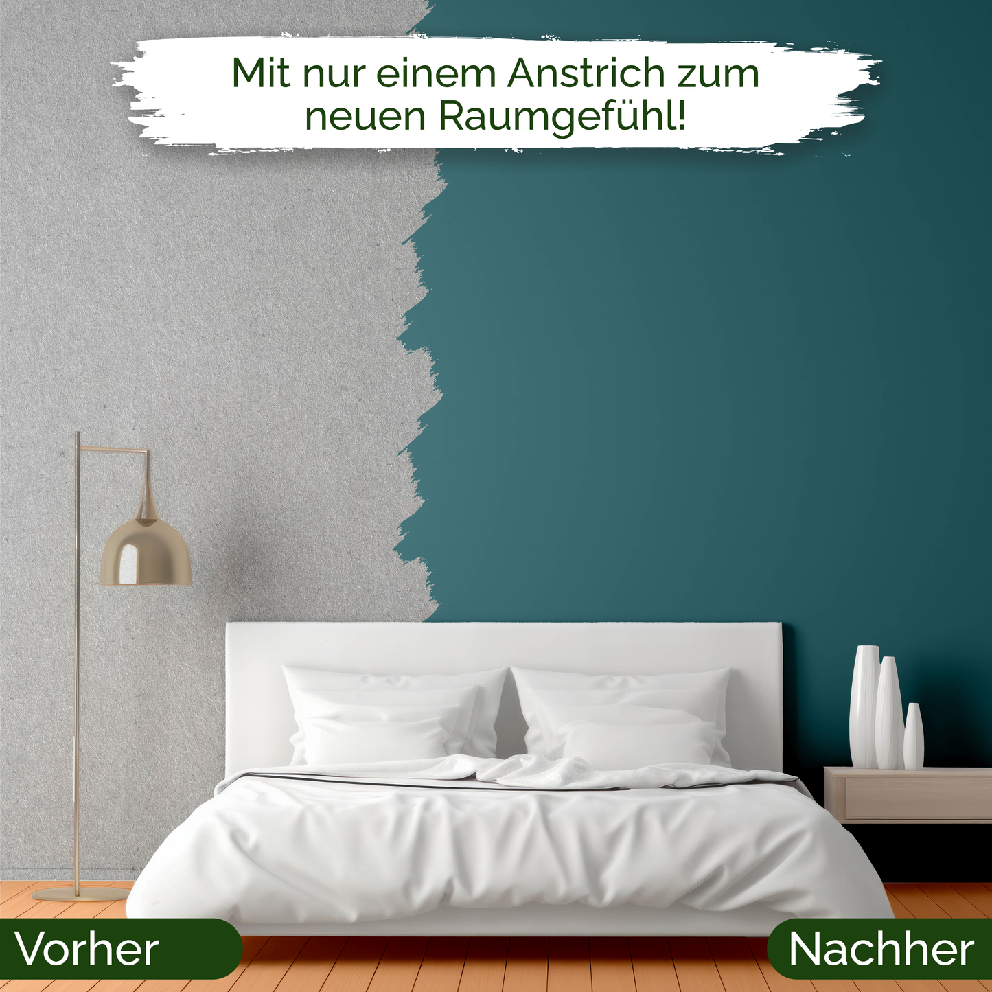 Veluxis® Wandfarbe Specific Spirulina – Kühles Blau für Wohnzimmer