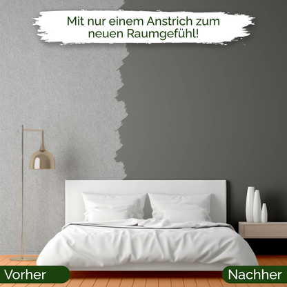 Veluxis® Wandfarbe Poised Pepper – Kühles Grau für Wohnzimmer