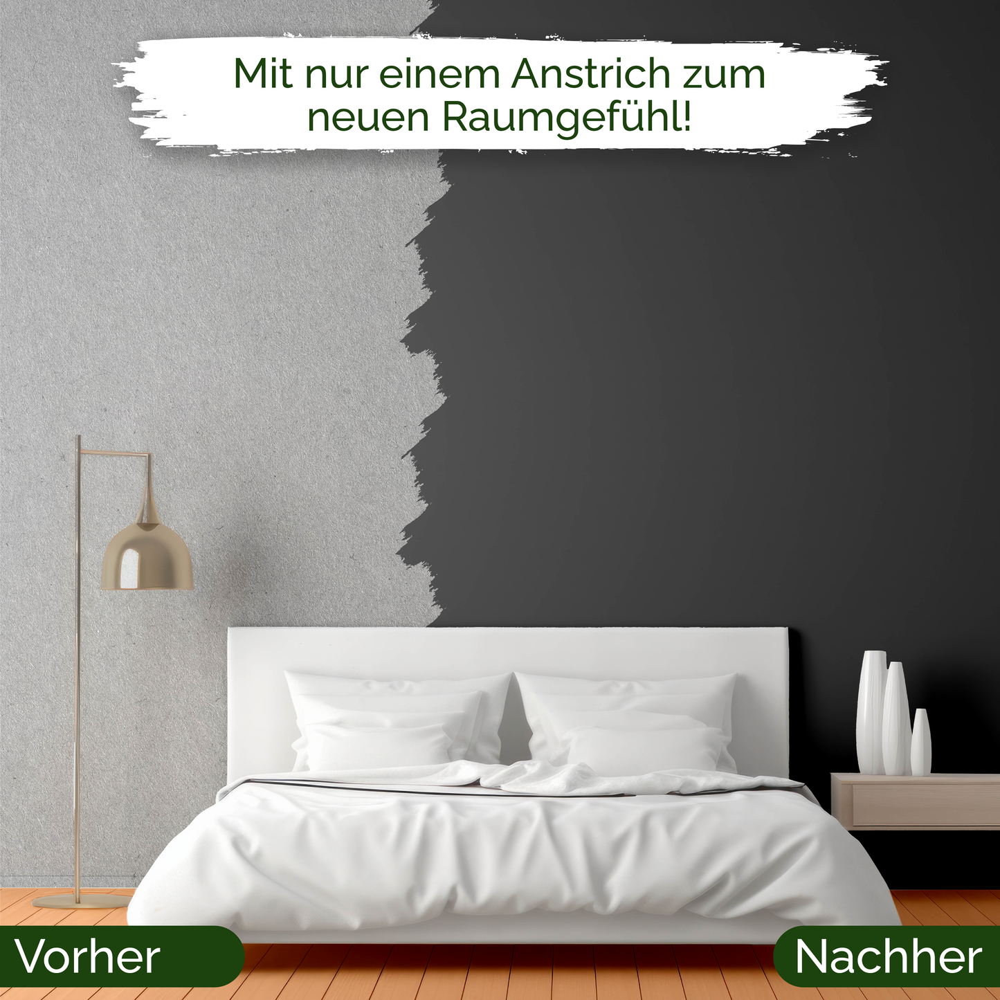 Wandfarbe Universal Schwarz (Casual Caviar)