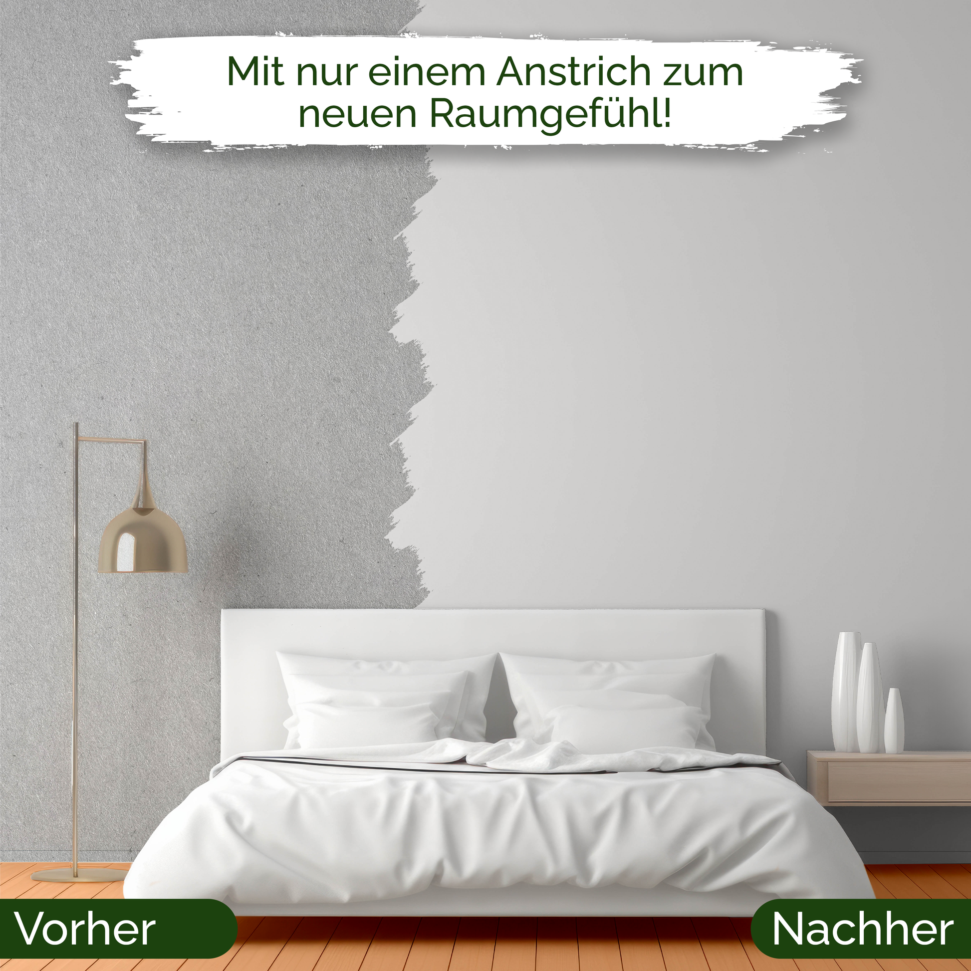 Veluxis® Wandfarbe Sprat Fish – Warmes Greige-Grau für Wohnzimmer