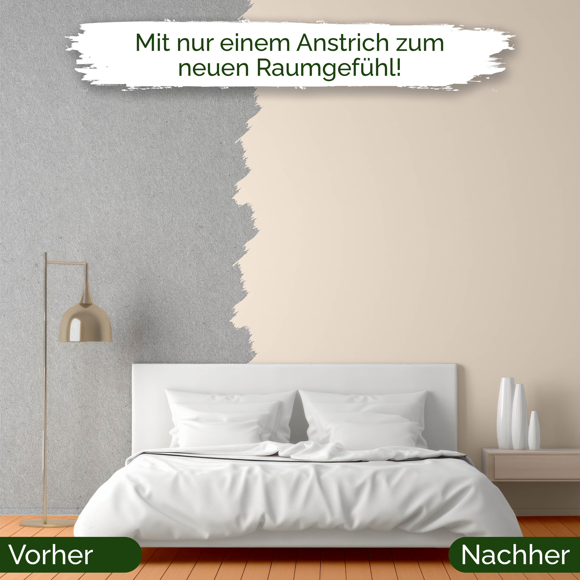 Veluxis® Wandfarbe Precious Popcorn – Zartes Sandcreme für Wohnzimmer