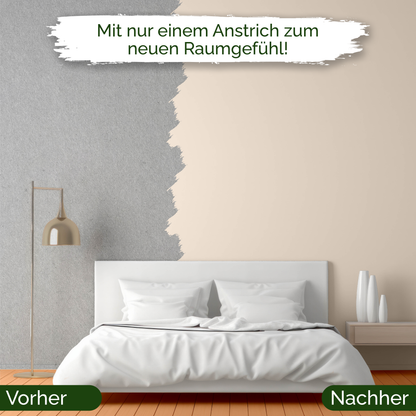Veluxis® Wandfarbe Precious Popcorn – Zartes Sandcreme für Wohnzimmer