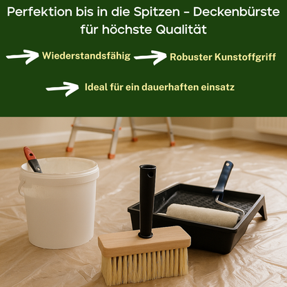 Veluxis® Deckenbürste 17 x 7 cm – Für Grundierungen & Kleister