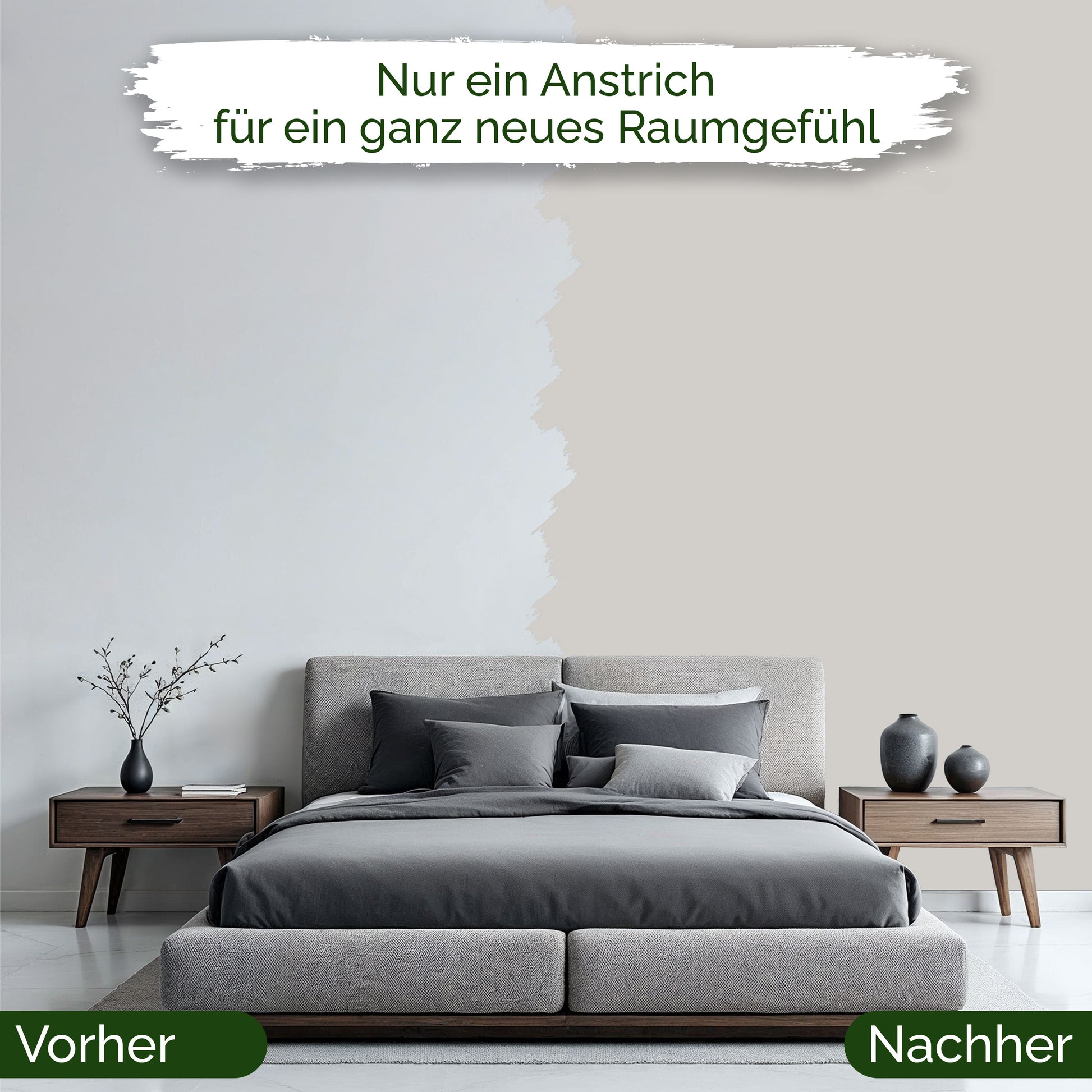 Wandfarbe Grau Innen – Premium Matt Finish Veluxis®