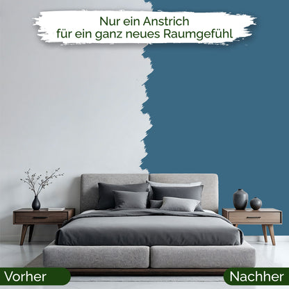Wandfarbe Blau Innen – Premium Matt Finish Veluxis®
