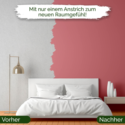 Veluxis® Wandfarbe Masterfully Macaron – Zartes Rosa für Wohnzimmer