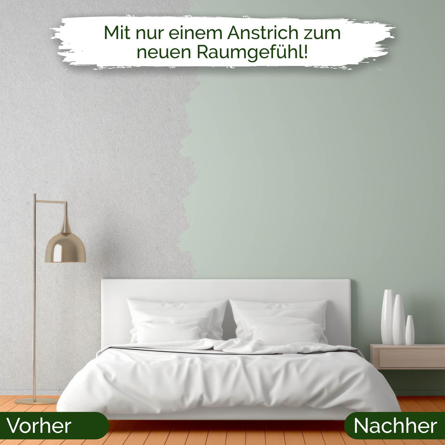 Veluxis® Wandfarbe Perky Peppermint – Frisches Türkis für Wohnzimmer