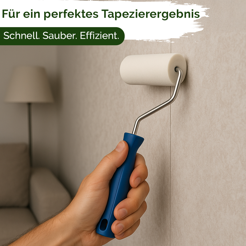 Premium Tapeten Andrückroller PU-Schaum – Veluxis® Tapezieren