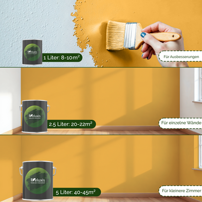 Wandfarbe Gold Innen – Premium Matt Finish Veluxis®