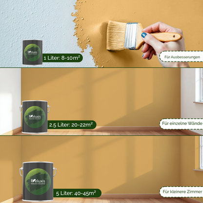Wandfarbe Gold Innen – Premium Matt Finish Veluxis®