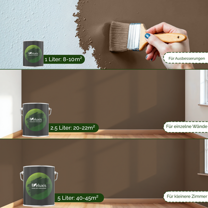 Wandfarbe Braun Innen – Premium Matt Finish Veluxis®