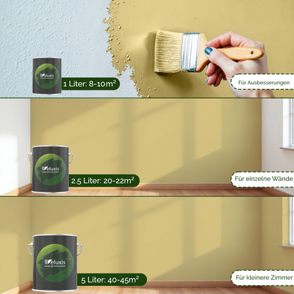 Wandfarbe Gelb Innen – Premium Matt Finish Veluxis®