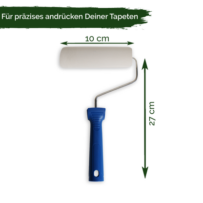 Veluxis® Andrückroller 15 cm – Für Vlies- & Raufasertapeten