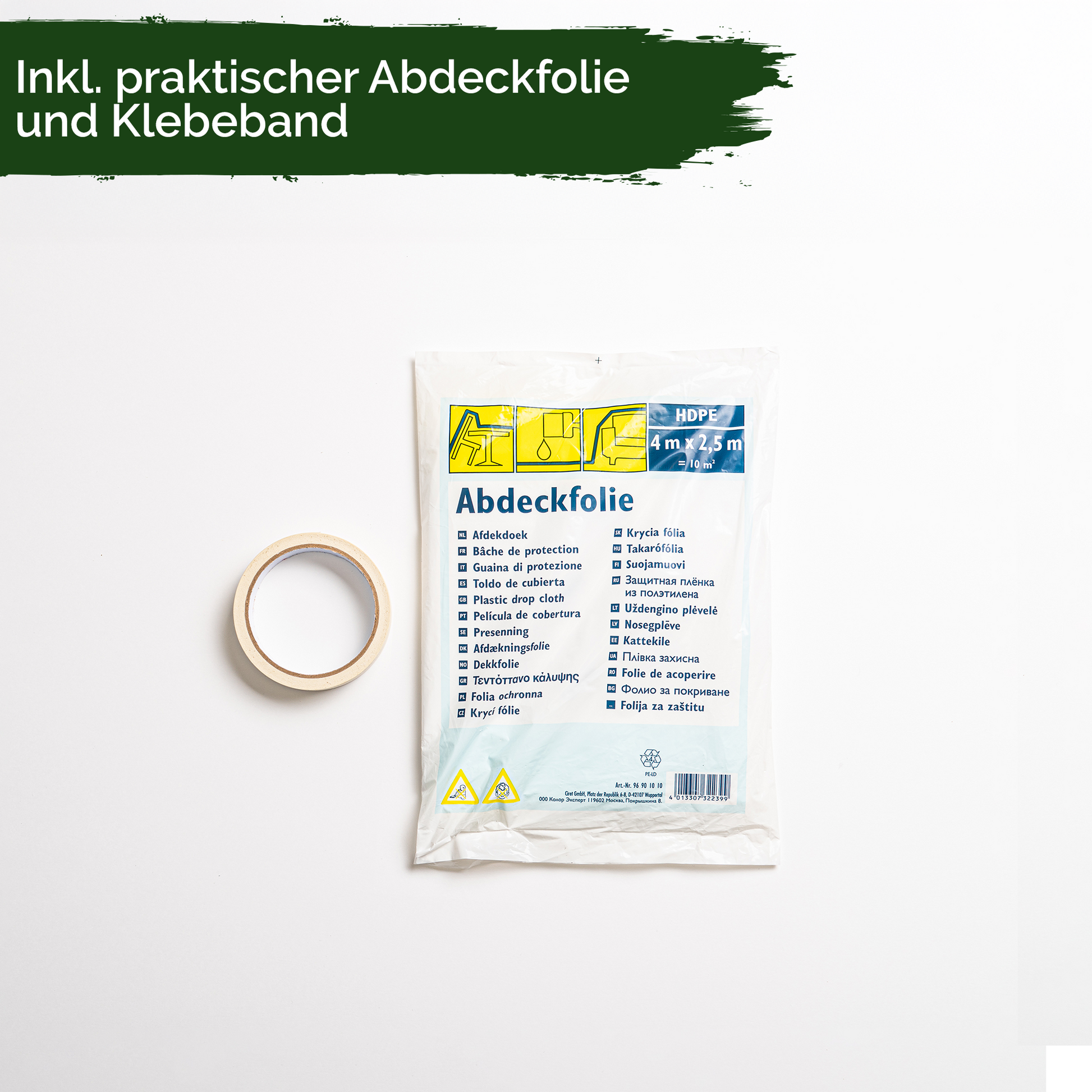 Pinsel Set 9-teilig Kunstborsten Holzgriff – von Veluxis®